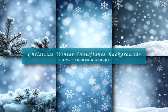 Christmas Winter Snowflakes Backgrounds: A Designer's Frosty Toolkit