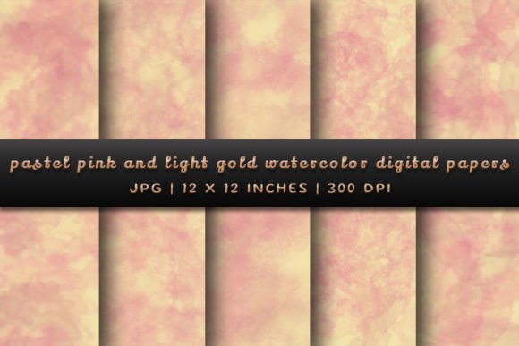 Elevate Your Designs with Pastel Pink and Light Gold Backgrounds