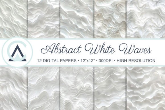 Elevate Your Projects with Abstract White Digital Paper Backgrounds