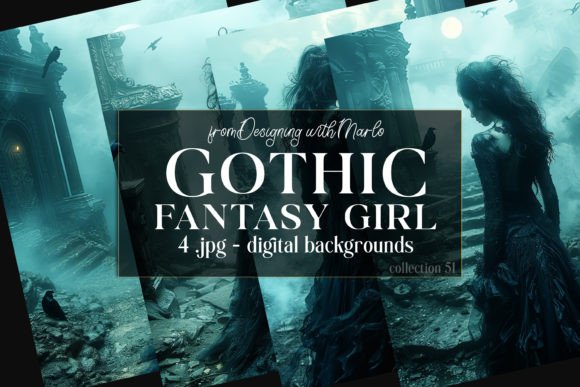 Fantasy Gothic Girl Backgrounds: A Creative Asset for Designers