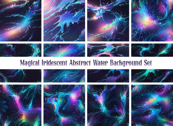 Infuse Your Designs with Dynamic Energy Using Magical Abstract Water Backgrounds