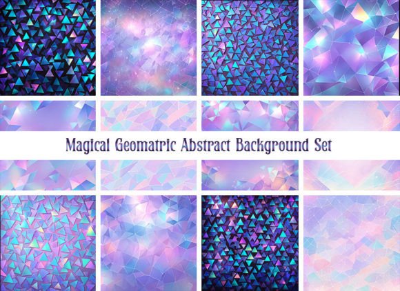 Magical Geometric Abstract Backgrounds: Elevate Your Visuals