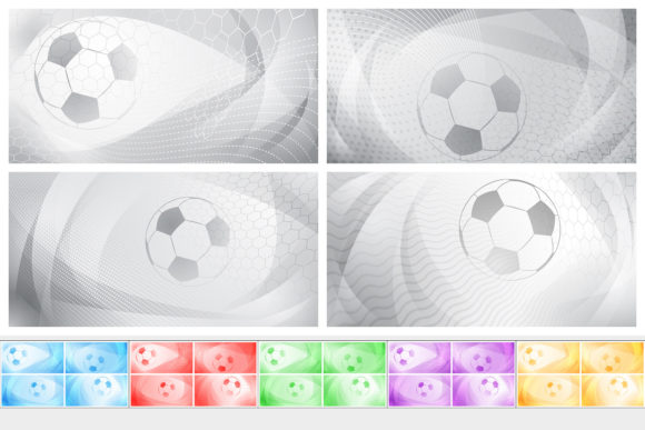 Soccer Backgrounds: Dynamic Illustrations for Creative Projects