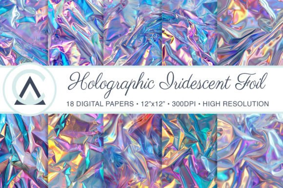 Unlocking Creativity with Holographic Iridescent Foil Backgrounds