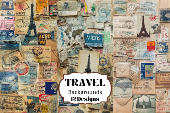 Vintage Travel Junk Journal Backgrounds: Unlocking Timeless Design
