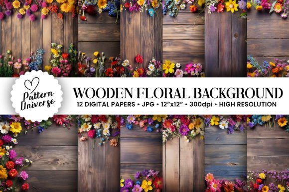 Wildflowers on Wooden Backgrounds: A Designer's Guide