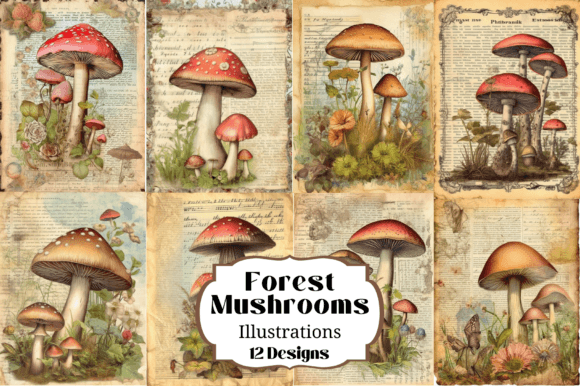 Woodland Forest Mushroom JJ Backgrounds: Unleash Your Creativity